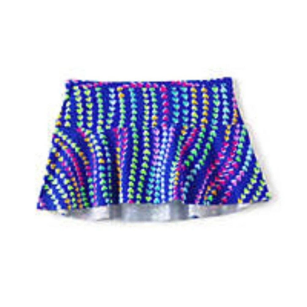 NWT Lands' End Girls Slim Swim Mini Skirt Swim Bottoms